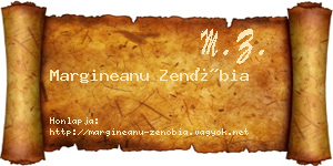 Margineanu Zenóbia névjegykártya